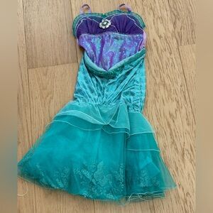 Disney Little Mermaid Princess Kids Costume - Teal and Purple - size 5/6